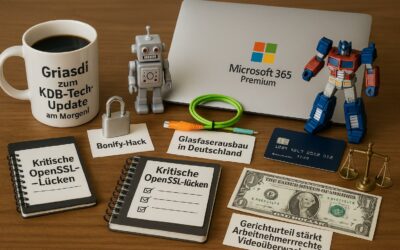 KDB-Tech-Update – IT-Sicherheit, KI, Glasfaser und mehr im Überblick